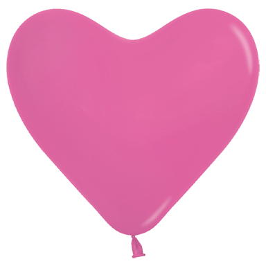 11" Deluxe Fuchsia Heart (50ct) - Sempertex
