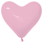 11" Fashion Bubble Gum Pink Heart (50ct) - Sempertex
