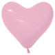 11" Fashion Bubble Gum Pink Heart (50ct) - Sempertex