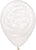 11” White/Clear Graffiti Frosty (50ct) - Sempertex