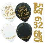 12" Latex - New Year's Countdown (12ct) - Amscan