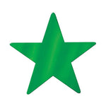 12in GREEN Die Cut Foil Star - The Beistle Company