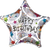 Happy Birthday Stars Holographic 19″ Balloon