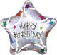 Happy Birthday Stars Holographic 32" Balloon