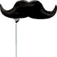 14" Black Mustache - Anagram
