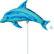 14" Blue Dolphin - Anagram