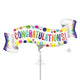 14" Congratulations Banner (10ct) - Anagram