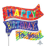 14" Happy Birthday To You Flags (10ct) - Anagram
