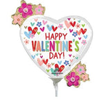 14" Valentine Hearts & Daisies (10ct) - Anagram