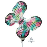 14" Iridescent Teal Pink Butterfly (10ct) - Anagram