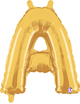 14" Megaloon Jr. Letter A - Gold (5ct) - Betallic