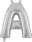 14" Megaloon Jr. Letter A - Silver (5ct) - Betallic