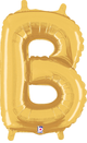14" Megaloon Jr. Letter B - Gold (5ct) - Betallic