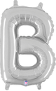 14" Megaloon Jr. Letter B - Silver (5ct) - Betallic