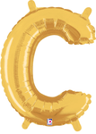 14" Megaloon Jr. Letter C - Gold (5ct) - Betallic
