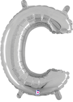 14" Megaloon Jr. Letter C - Silver (5ct) - Betallic