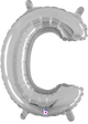 14" Megaloon Jr. Letter C - Silver (5ct) - Betallic