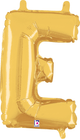 14" Megaloon Jr. Letter E - Gold (5ct) - Betallic