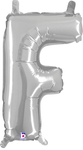 14" Megaloon Jr. Letter F - Silver (5ct) - Betallic