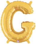14" Megaloon Jr. Letter G - Gold (5ct) - Betallic