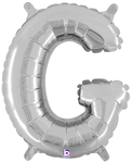 14" Megaloon Jr. Letter G - Silver (5ct) - Betallic