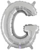 14" Megaloon Jr. Letter G - Silver (5ct) - Betallic