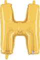 14" Megaloon Jr. Letter H - Gold (5ct) - Betallic