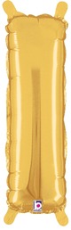 14" Megaloon Jr. Letter I - Gold (5ct) - Betallic
