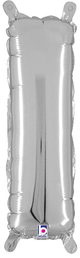 14" Megaloon Jr. Letter I - Silver (5ct) - Betallic