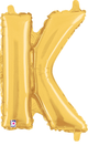 14" Megaloon Jr. Letter K - Gold (5ct) - Betallic