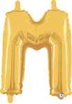 14" Megaloon Jr. Letter M - Gold (5ct) - Betallic