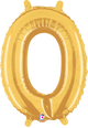 14" Megaloon Jr. Letter O - Gold (5ct) - Betallic