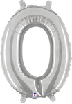 14" Megaloon Jr. Letter O - Silver (5ct) - Betallic