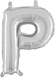14" Megaloon Jr. Letter P - Silver (5ct) - Betallic