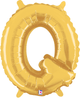 14" Megaloon Jr. Letter Q - Gold (5ct) - Betallic
