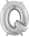 14" Megaloon Jr. Letter Q - Silver (5ct) - Betallic