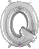 14" Megaloon Jr. Letter Q - Silver (5ct) - Betallic