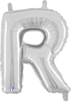 14" Megaloon Jr. Letter R - Silver (5ct) - Betallic