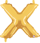 14" Megaloon Jr. Letter X - Gold (5ct) - Betallic
