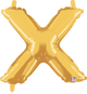14" Megaloon Jr. Letter X - Gold (5ct) - Betallic