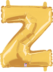 14" Megaloon Jr. Letter Z - Gold (5ct) - Betallic