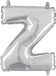 14" Megaloon Jr. Letter Z - Silver (5ct) - Betallic