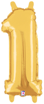 14" Megaloon Jr. Number 1 - Gold (5ct) - Betallic