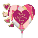 14" Valentine's Day Satin Abstract Marble (10ct) - Anagram