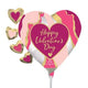 14" Valentine's Day Satin Abstract Marble (10ct) - Anagram