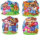 14" Cuddly Critter Valentine Cutouts - The Beistle Company