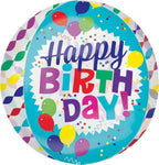 15" Orbz - Happy Birthday Streamer Burst - Anagram