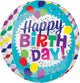 15" Orbz - Happy Birthday Streamer Burst - Anagram