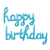 16" Balloon Banner - Cursive Happy Birthday