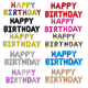 16" Balloon Banner - Happy Birthday - Winner Party